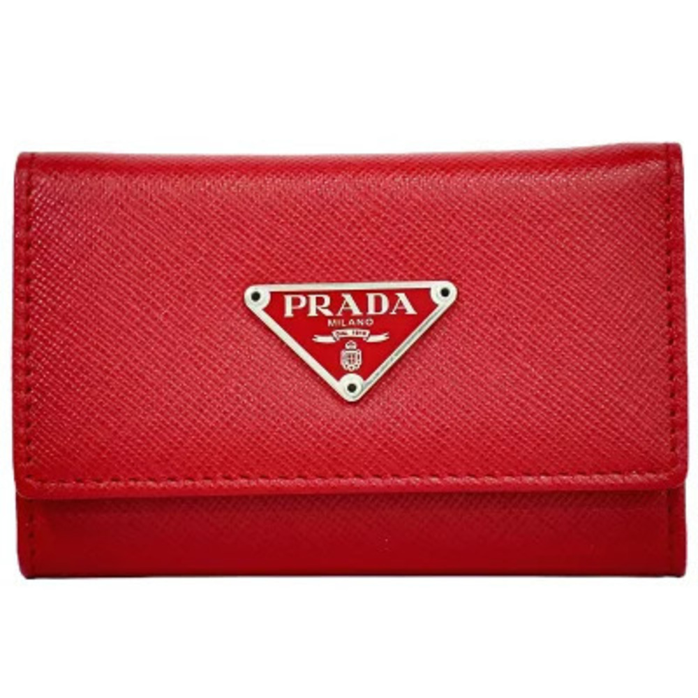 Prada Saffiano Leather Case Red